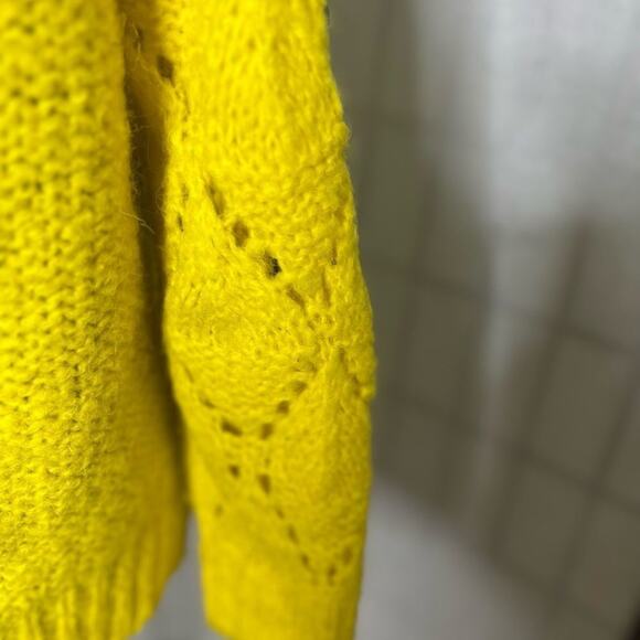 SLEEPING ON SNOW ANTHROPOLOGIE‎ YELLOW SWEATER SIZE S - Picture 5 of 8
